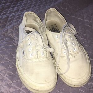 Authentic White Vans